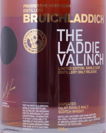Bruichladdich 1992 23 Years Bourbon/Barbaresco Cask No. 25 R07/006 Laddie Crew Valinch No. 10 Sean Gordon Islay Single Malt Scotch Whisky 50,1%