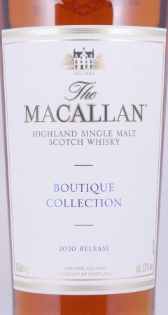 Macallan Boutique Collection Release 2020 Batch No. 4 Highland Single Malt Scotch Whisky Cask Strength 52.0%