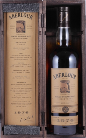 Aberlour 1976 22 Years 1st Fill American Oak Bourbon Casks Limited Edition Highland Single Malt Scotch Whisky 43.0%