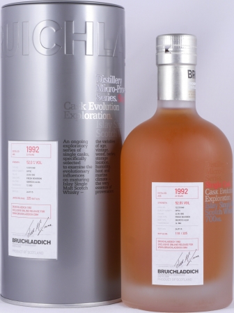 Bruichladdich 1992 23 Years Fresh Bourbon Cask No. 12/210 048 Micro-Provenance Islay Single Malt Scotch Whisky 52.0%