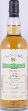 Macallan-Glenlivet 1989 17 Years Bourbon Wood Cadenheads Single Cask Bottling Speyside Single Malt Scotch Whisky 46.0%
