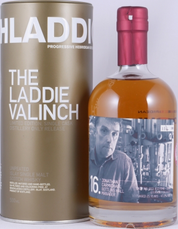 Bruichladdich 1990 25 Years Bourbon/Calvados Cask No. 013 R12/048 Laddie Crew Valinch No. 16 Islay Single Malt Scotch Whisky 47.2%