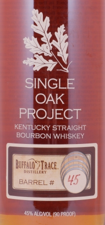 Buffalo Trace Single Oak Project Barrel #45 Kentucky Straight Bourbon Whiskey 45.0%