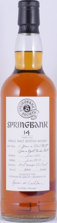 Springbank 1998 14 Years Port Butt + Refill Bourbon Butt Society Members Campbeltown Single Malt Scotch Whisky 55,7%