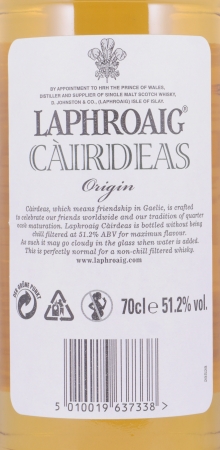 Laphroaig Cairdeas Feis Ile 2012 Limited Edition Islay Single Malt Scotch Whisky Cask Strength 51,2%