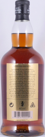 Springbank 21 Years Limited 2019 Edition Port and Rum Casks Campbeltown Single Malt Scotch Whisky 46.0%