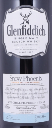 Glenfiddich Snow Phoenix 2010 Limited Edition Bottling Speyside Single Malt Scotch Whisky 47,6%