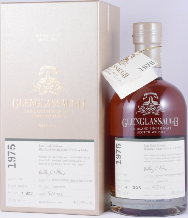 Glenglassaugh 1975 40 Years Pedro Ximenez Sherry Hogshead Cask No. 3171 Highland Single Malt Scotch Whisky 40,2%