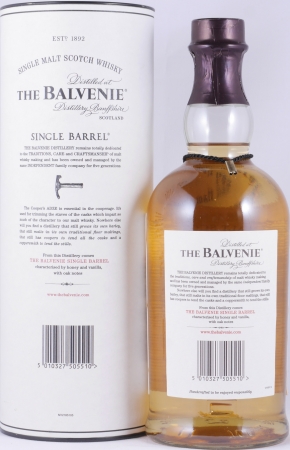 Balvenie 1995 15 Years Oak Cask No. 9369 Single Barrel Highland Single Malt Scotch Whisky 47.8%