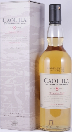 Caol Ila 8 Years Unpeated Style Limited Release 2007 First Fill Bourbon Casks Islay Single Malt Scotch Whisky 64.9%