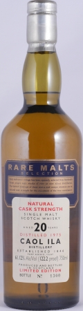 Caol Ila 1975 20 Years Rare Malts Selection Limited Edition Islay Single Malt Scotch Whisky Cask Strength 61,12% / 122.2 Proof