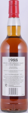 Glenfarclas 1988 28 Years Sherry Casks Nos. 6867, 6982, 6987, 6988 Edition No. 20 James Clerk Maxwell Highland Single Malt Scotch Whisky 46,0%