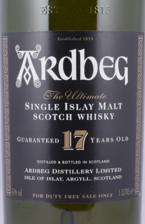 Ardbeg 17 Years Limited Edition Release 1997 Islay Single Malt Scotch Whisky 43,0% 1,0 Liter