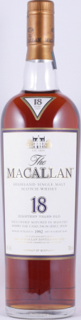 Macallan 1992 18 Years Sherry Oak Highland Single Malt Scotch Whisky 43,0%