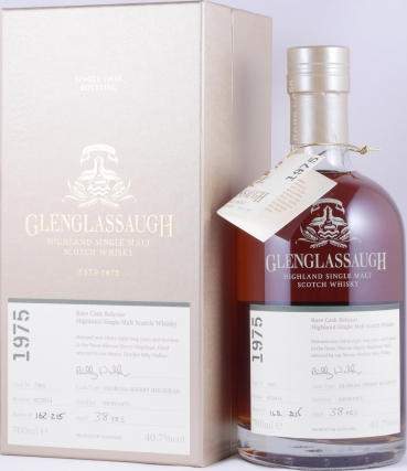 Glenglassaugh 1975 38 Years Oloroso Sherry Hogshead Cask No. 7301 Highland Single Malt Scotch Whisky 40,7%