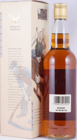 Balblair 1966 37 Years Gordon und MacPhail Licensed Bottling Gold Screw Cap Highland Single Malt Scotch Whisky 40,0%