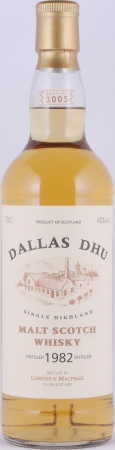 Dallas Dhu 1982 23 Years Oak Casks Gordon und MacPhail Licensed Bottling Distillery Label Speyside Single Malt Scotch Whisky 40,0%