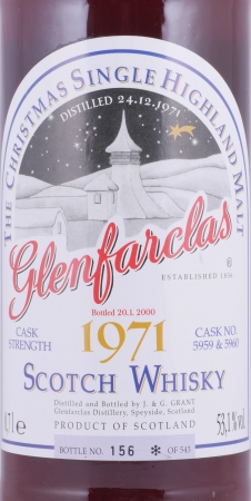 Glenfarclas 1971 28 Years Sherry Cask No. 5959 + 5960 Christmas Limited Edition Highland Single Malt Scotch Whisky 53.1%