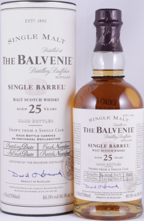 Balvenie 1974 25 Years Single Barrel Oak Cask No. 15015 Highland Single Malt Scotch Whisky 46,9%