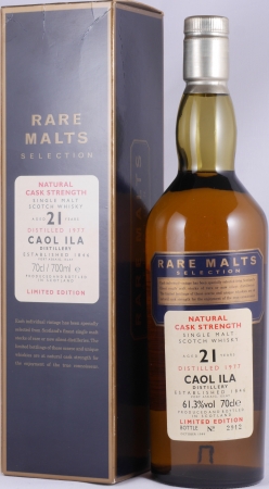 Caol Ila 1977 21 Years Diageo Rare Malts Selection Limited Edition Islay Single Malt Scotch Whisky Cask Strength 61,3%