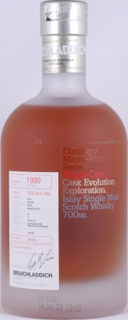 Bruichladdich 1990 19 Years American Oak Cask No. 23 Micro-Provenance Islay Single Malt Scotch Whisky 53.8%