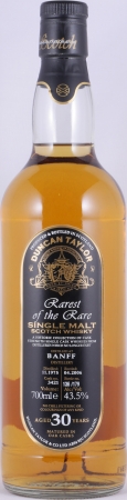 Banff 1975 30 Years Oak Cask No. 3421 Duncan Taylor Rarest of the Rare Highland Single Malt Scotch Whisky 43.5%