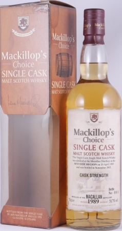 Macallan 1989 14 Years Oak Cask Mackillops Choice Single Cask Speyside Single Malt Scotch Whisky 58,7%