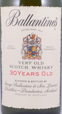 Ballantines 30 Years Very Old Scotch Whisky Bols-Import Neuss 43.0%