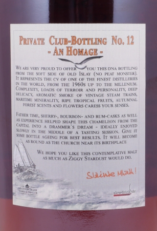 (Bowmore) Sailing Seagull Regensburger Whiskyclub Private Club Bottling No. 12 Vatted Islay Single Malt Whisky 50.4%