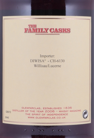 Glenfarclas 1963 48 Years The Family Casks First Fill Sherry Hogshead Cask No. 179 Highland Single Malt Scotch Whisky 50,4%