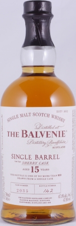 Balvenie 2002 15 Years Single Barrel Sherry Cask No. 2035 Highland Single Malt Scotch Whisky 47,8%