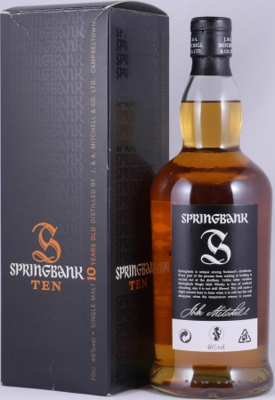 Springbank 10 Years Bourbon and Sherry Casks Release 2012 Black Label Campbeltown Single Malt Scotch Whisky 46,0%
