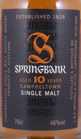 Springbank 10 Years Bourbon and Sherry Casks Release 2012 Black Label Campbeltown Single Malt Scotch Whisky 46,0%