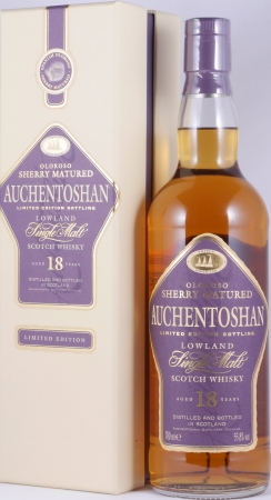 Auchentoshan 18 Years Oloroso Sherry Matured Limited 2006 Edition Lowland Single Malt Scotch Whisky 55.8%
