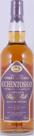 Auchentoshan 18 Years Oloroso Sherry Matured Limited 2006 Edition Lowland Single Malt Scotch Whisky 55.8%
