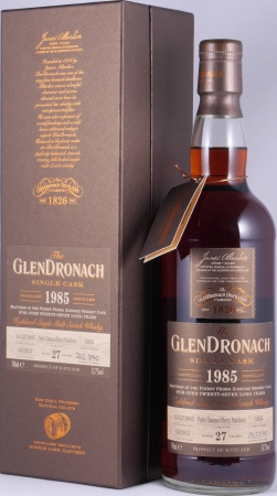 Glendronach 1985 27 Years Pedro Ximenez Sherry Puncheon Cask No. 1035 Highland Single Malt Scotch Whisky 53.7%