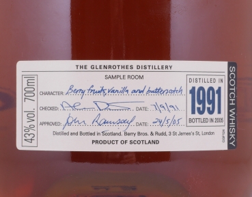 Glenrothes 1991 13 Years Vintage Limited Edition Speyside Single Malt Scotch Whisky 43.0%