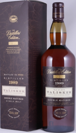 Talisker 1989 13 Years Distillers Edition 2002 Special Release TD-S: 5DP Isle of Skye Single Malt Scotch Whisky 45,8% 1,0L