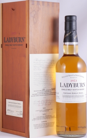 Ladyburn 1973 27 Years Vintage Single Cask No. 3200 Lowland Single Malt Scotch Whisky Cask Strength 50.4%