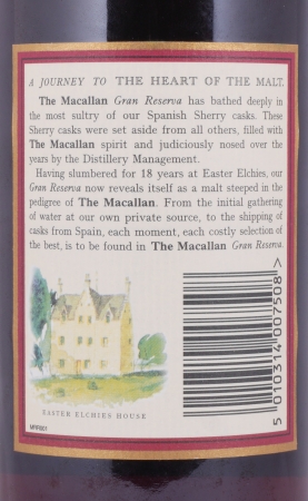 Macallan Gran Reserva 1979 18 Years Sherry Wood Highland Single Malt Scotch Whisky 40,0%