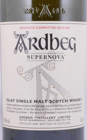 Ardbeg Supernova Advance Committee Release 2008 Islay Single Malt Scotch Whisky Cask Strength 58,9%