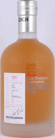 Bruichladdich 1992 19 Years Bourbon/Calvodos Cask No. 005 Micro-Provenance Single Cask Islay Single Malt Scotch Whisky 51,6%