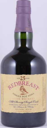 Redbreast 1991 25 Years 1st Fill Oloroso Sherry Butt No. 42972 Single Pott Still Irish Whiskey 53.0%