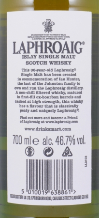 Laphroaig 30 Years The Ian Hunter Story Book 1: The Unique Character Islay Single Malt Scotch Whisky 46,7%
