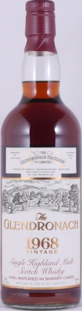 Glendronach 1968 25 Years 100% Sherry Casks Highland Single Malt Scotch Whisky 43,0%