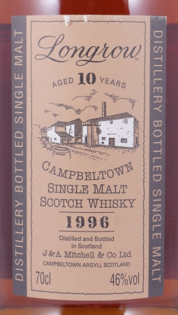 Longrow 1996 10 Years Campbeltown Single Malt Scotch Whisky 46.0%