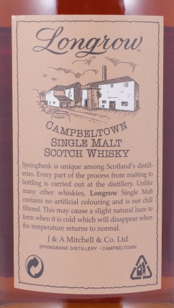Longrow 1996 10 Years Campbeltown Single Malt Scotch Whisky 46.0%