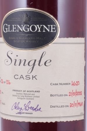 Glengoyne 1968 33 Years Sherry Cask No. 4620 Lang Brothers Highland Single Malt Scotch Whisky Cask Strength 51,3%