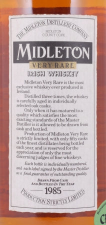 Midleton Very Rare 1985 Limited Edition Blended Irish Whiskey 40.0%