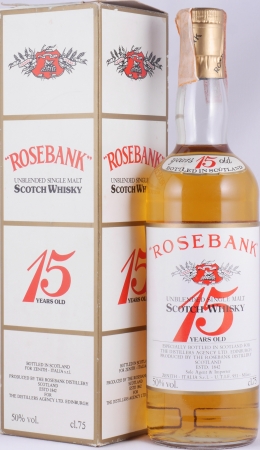 Rosebank 15 Years The Distillers Agency Edinburgh for Zenith Milano Unblended Lowland Single Malt Scotch Whisky 50.0%